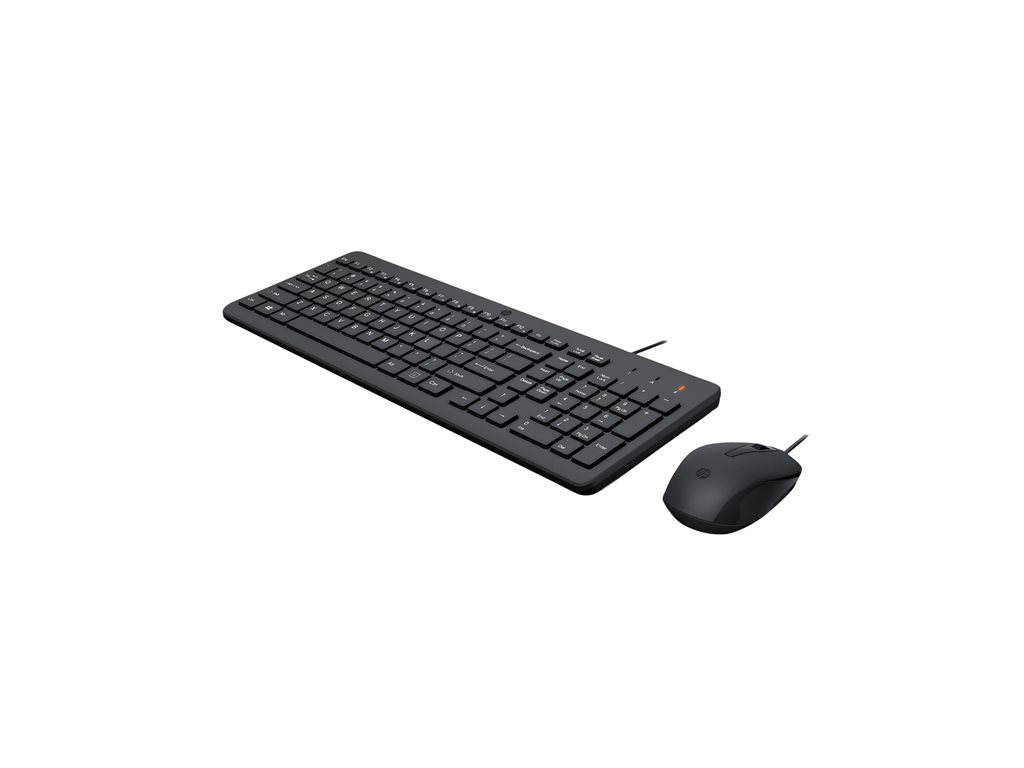 HP 150 - Tastatur-und-Maus-Set - USB - Deutsch - Schwarz - für HP 21, 27, Laptop 14, 15, 15s, Pavilion Laptop 15